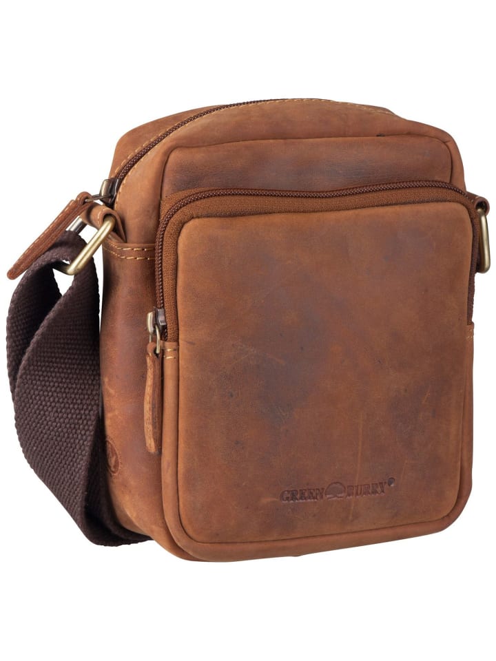 Umhängetasche Vintage Travel in Brown
