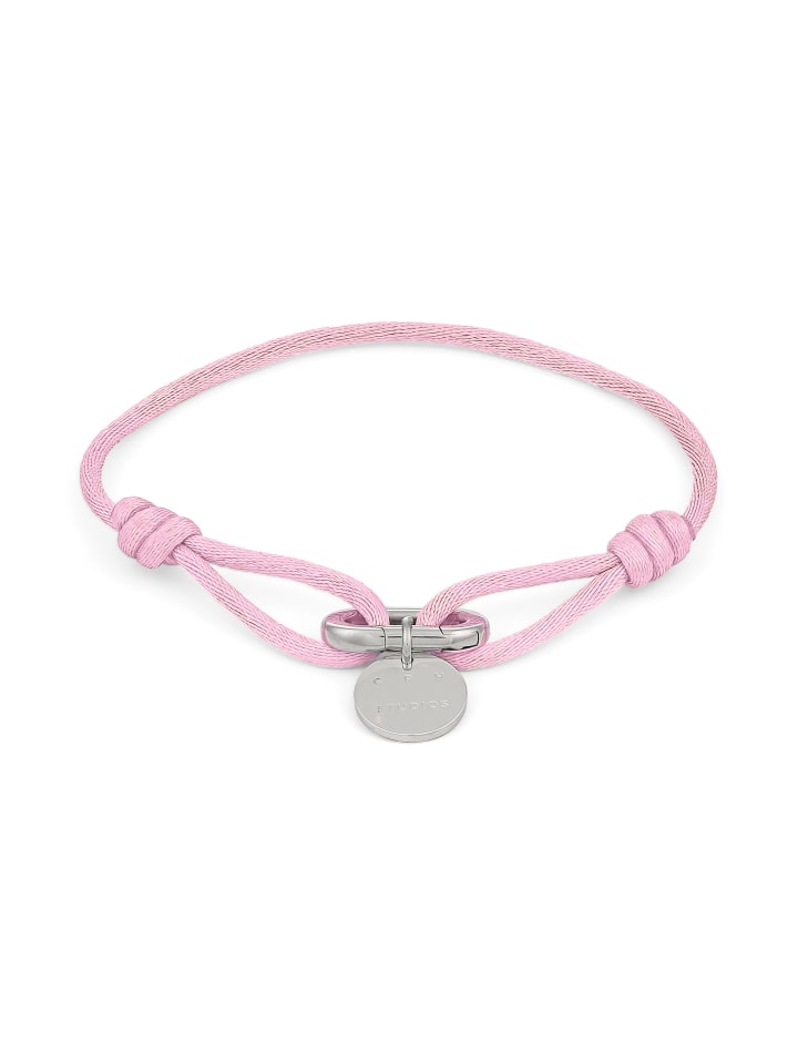 Armband Fabric Link in rosa