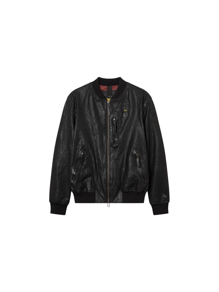 Lederjacke Faulkner in schwarz