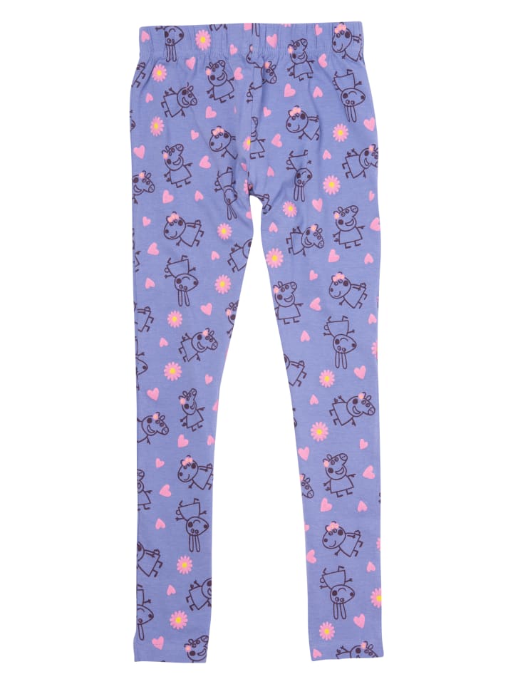 Peppa Wutz Leggings in lila