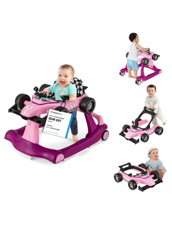 4 in 1 Lauflernwagen in Lila
