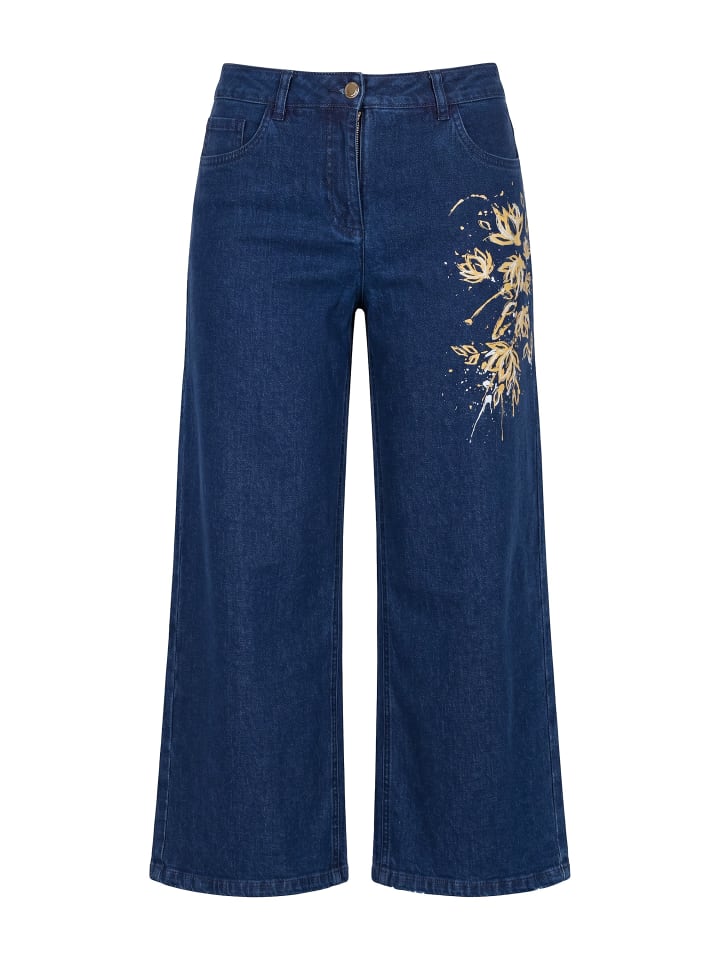 Jeans in dark blue denim