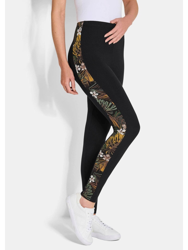 Schmale Doppelpack-Leggings in schwarz