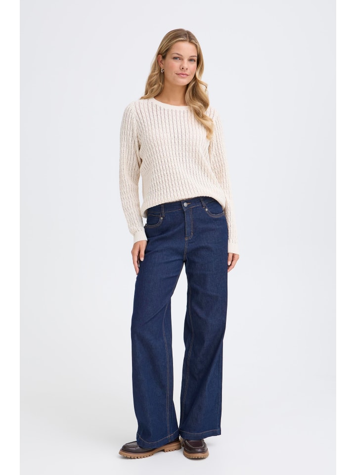 Langarm FRSAMMY Regular fit in Whisper White