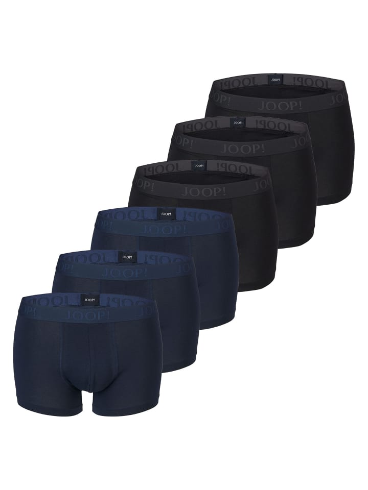 Boxershort 6er Pack in Schwarz/Blau