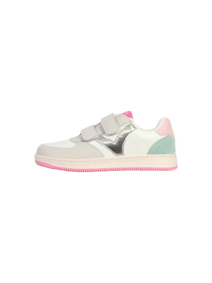 Niedrige Sneaker mit Klettverschluss für Kinder Rose
