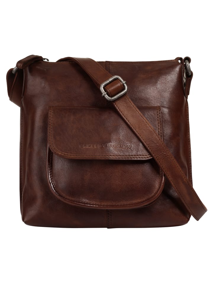 Umhängetasche CROSS BODY echt Leder in cognac