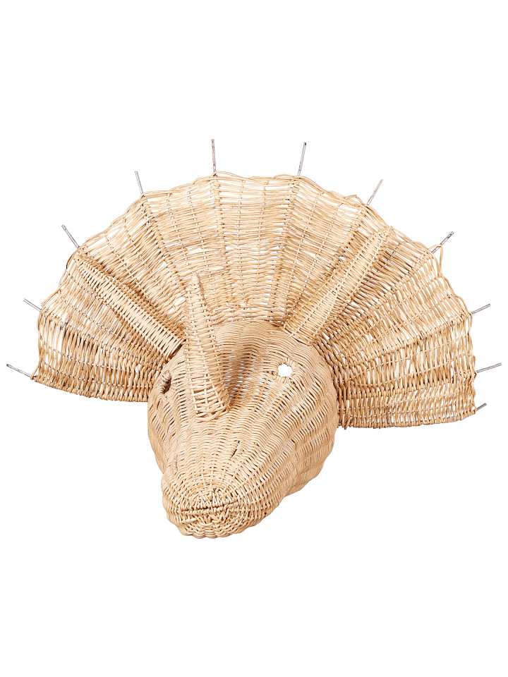 Wandobjekt BIOKO in Naturfarben - (W) 63 x (H) 44 x (L) 40 cm Vertikal