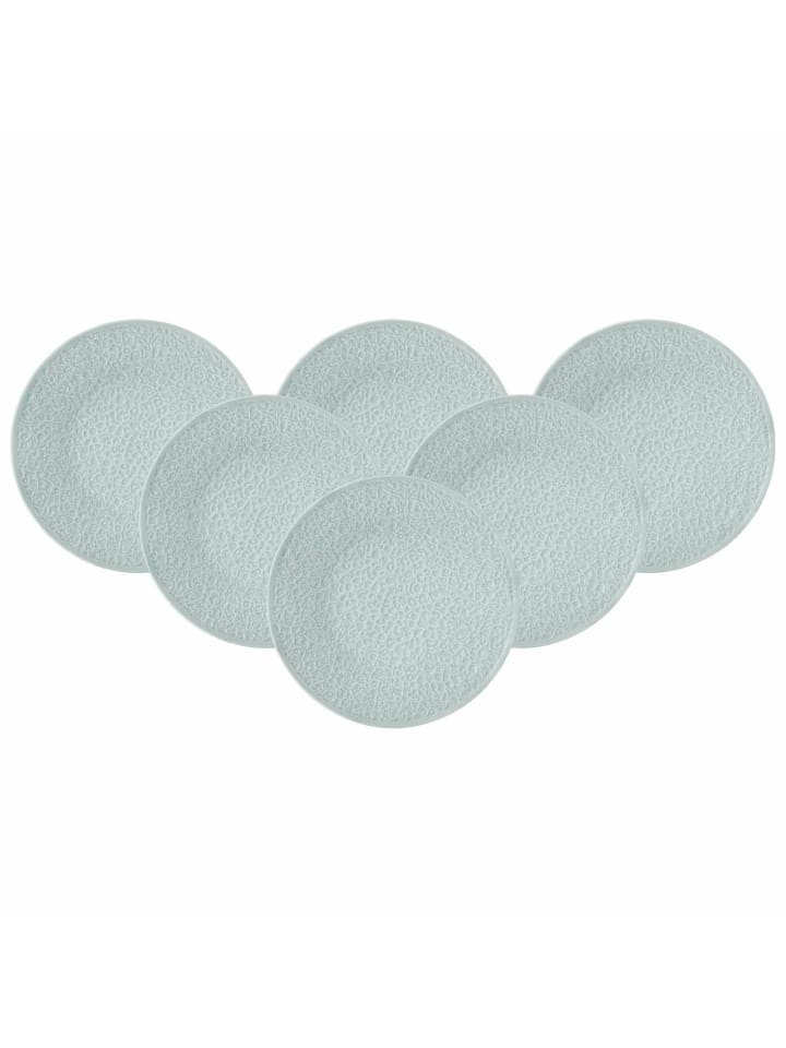6er Set Speiseteller Nori Home in Hellblau ø 28,2 cm