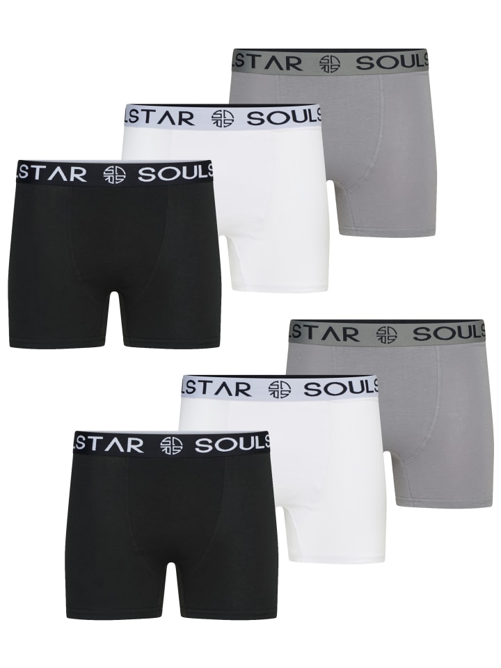 Boxershorts - MUBOXER6 in 2Black_2Grey_2White