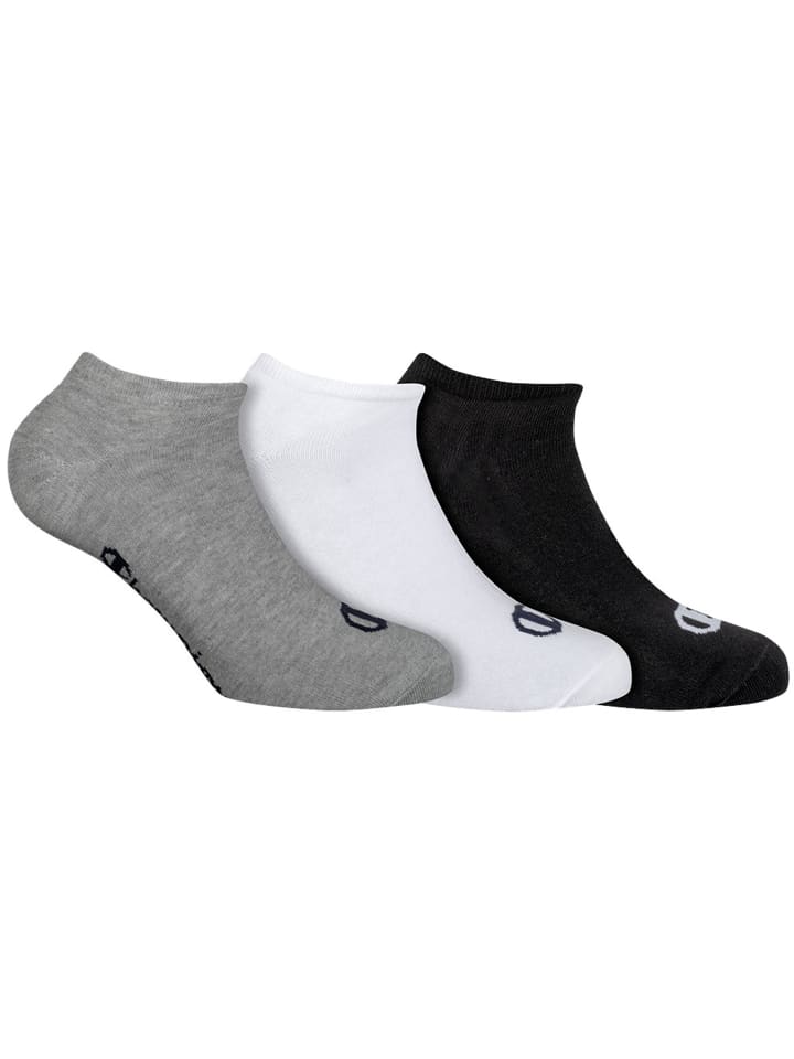 Socken 3er Pack in schwarz/grau/weiß