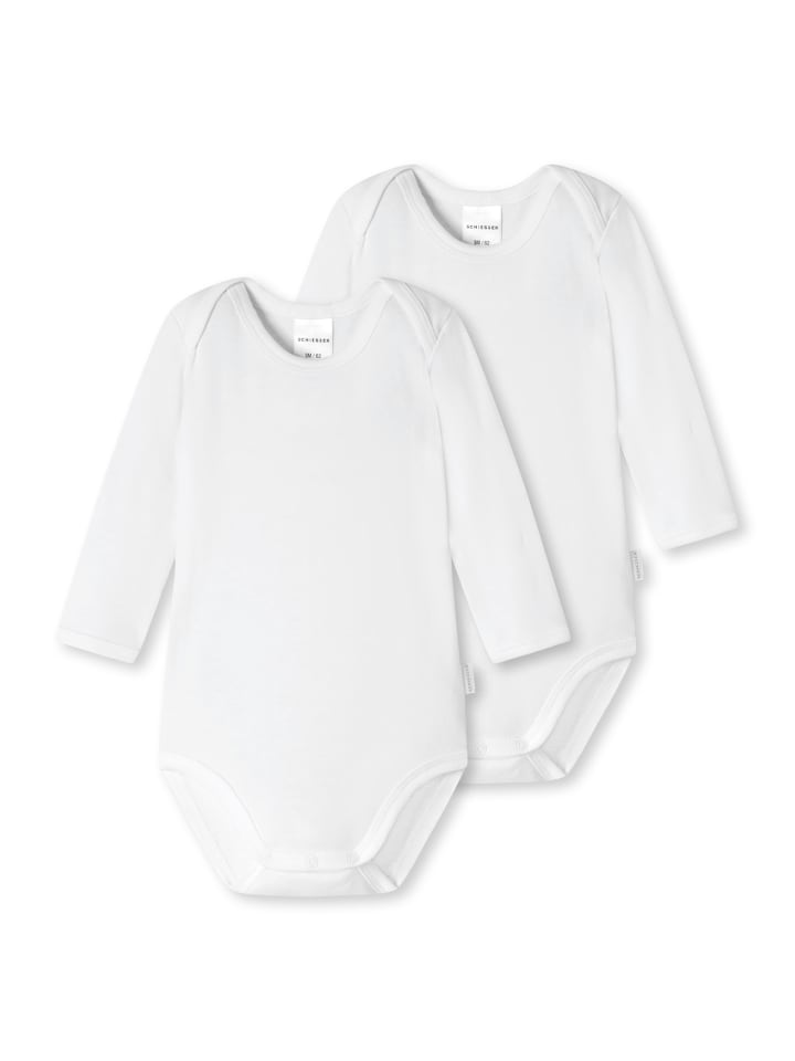 Baby Bodies 2er-Pack in weiß
