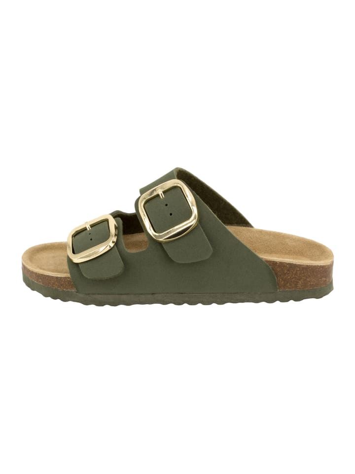 Pantoletten Classic in Khaki