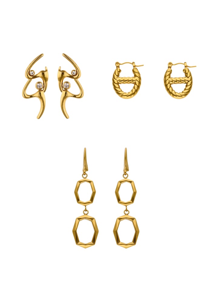 Women Jewelry Set in gold