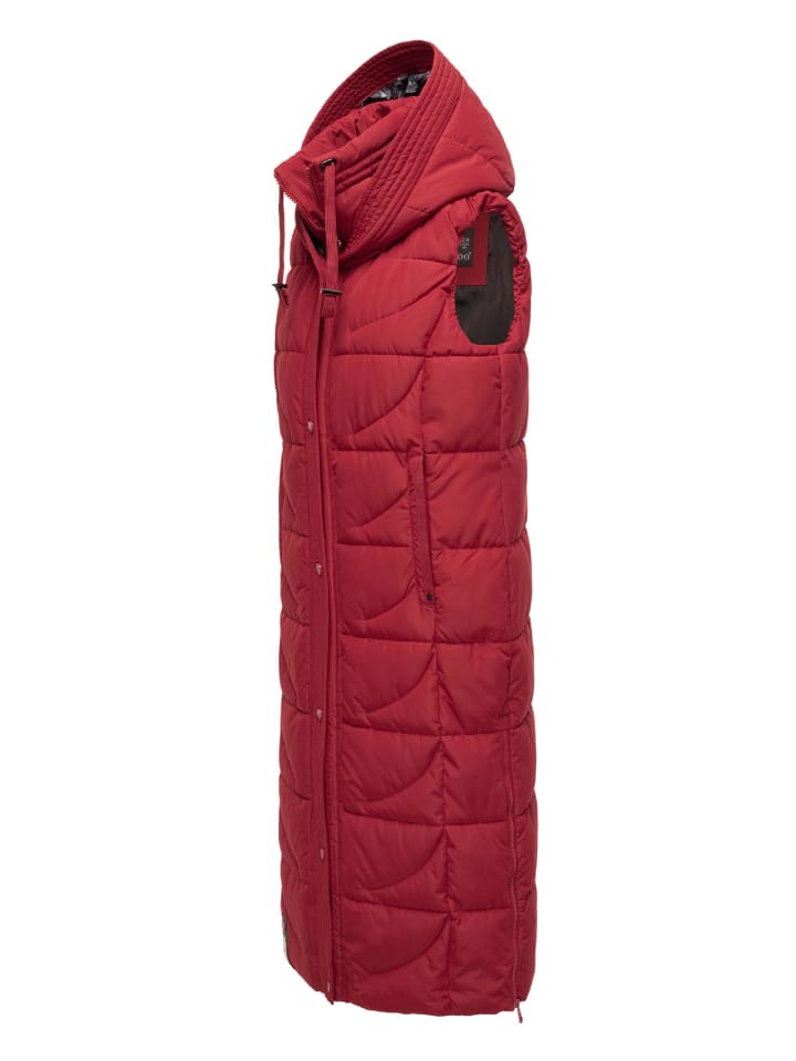 Steppweste Brezelchen in Dark Red