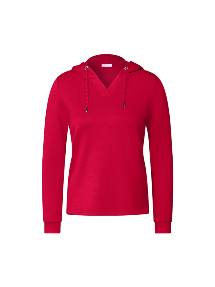 Sweatshirt in granita red