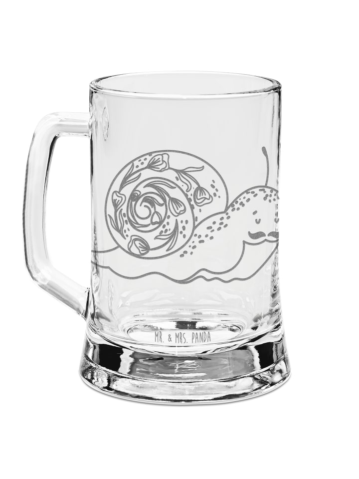 Bierkrug Schnecke Sir ohne Spruch in Transparent