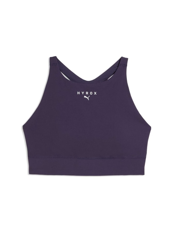 Sport-BH "W Puma X Hyrox Shapeluxe High Neck Bra" in Lila