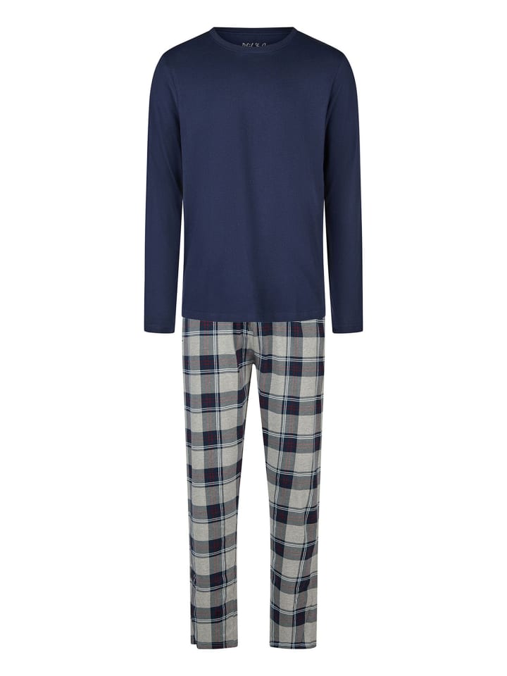 Pyjama Weekend Collection in navy/kariert