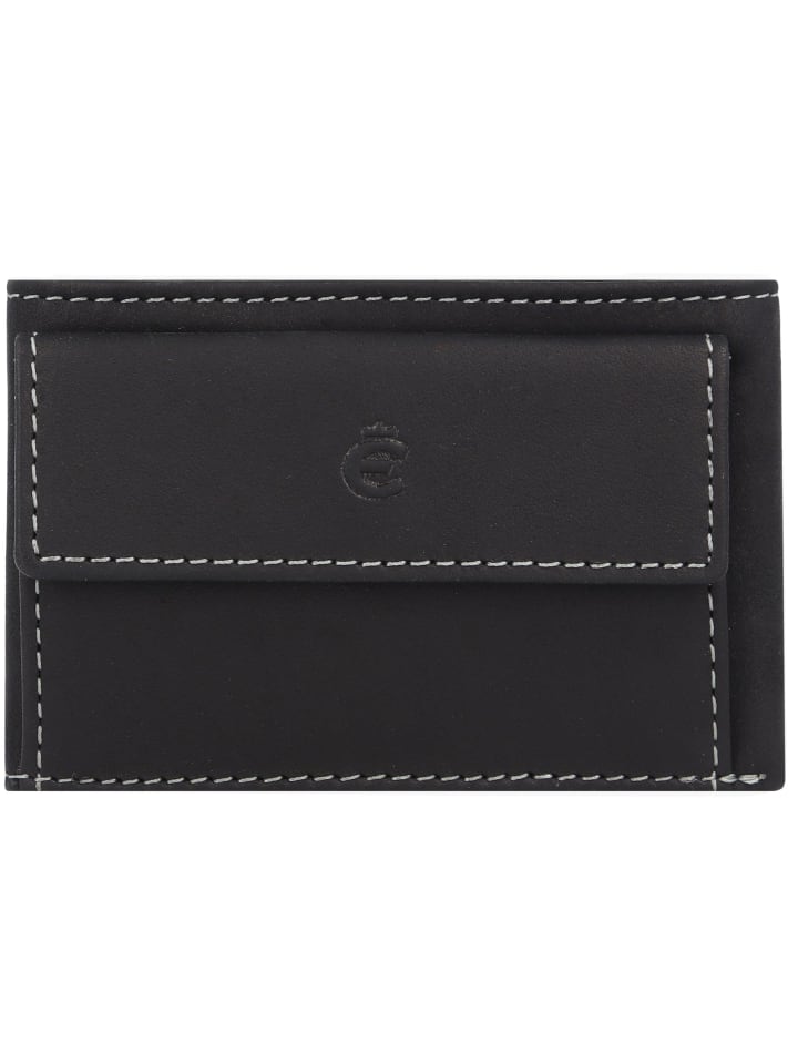 Dallas Geldbörse RFID Leder 10 cm schwarz