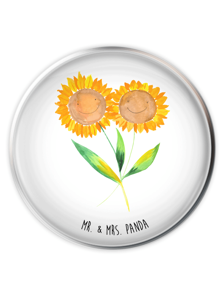 Ablaufgarnitur Blume Sonnenblume ohne Spruch in Weiß