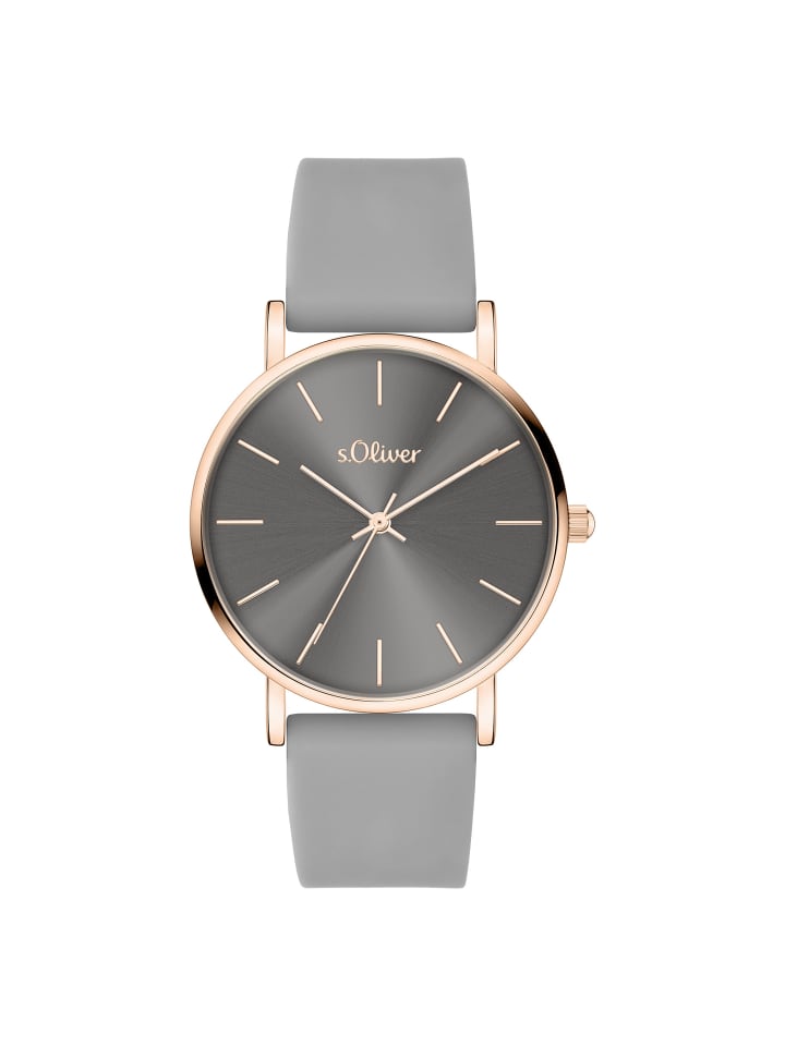 Armbanduhr Modern Statement in grau