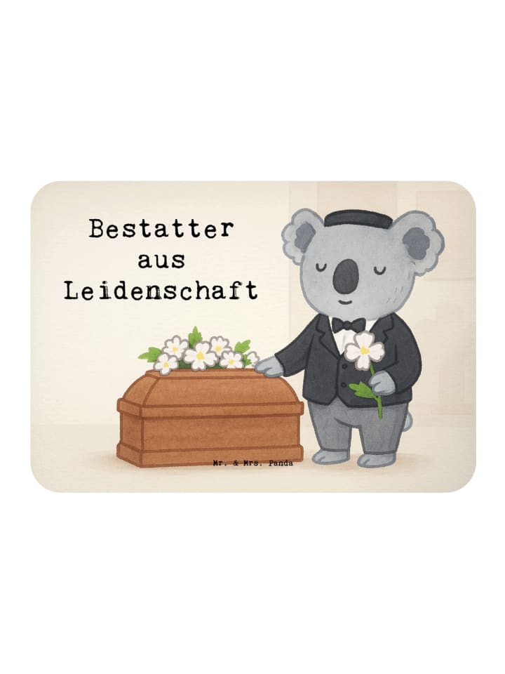 Kühlschrankmagnet Bestatter Leidenschaft Design... in Weiß