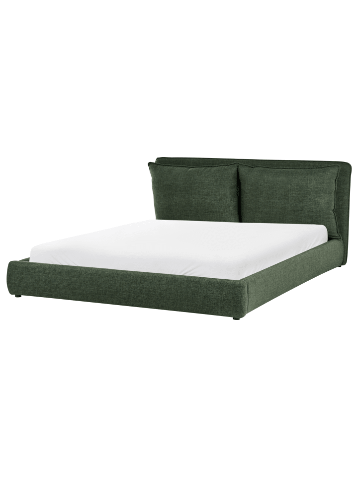 2-tlg Doppelbett BAJONNA in Grün/Schwarz