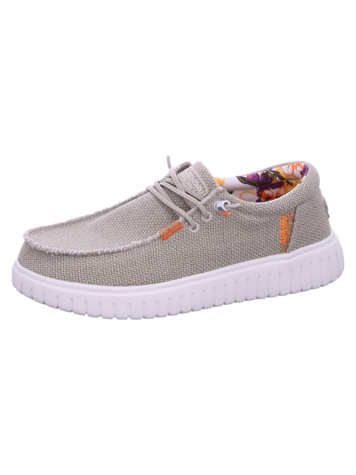 Leinenschuh in Beige
