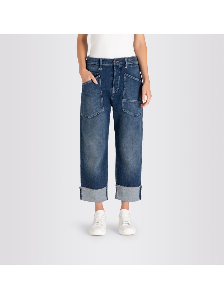 Straight Jeans in Blue Denim