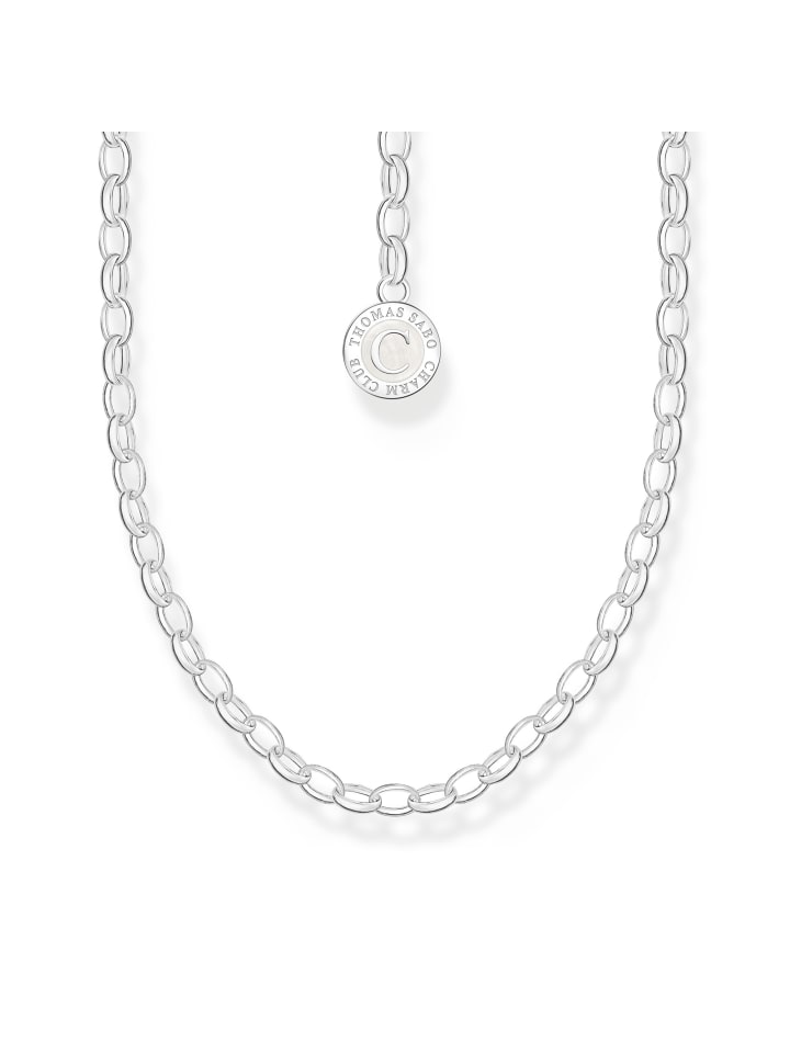Member Charm-Kette Mit Charmista Coin in silber, weiß