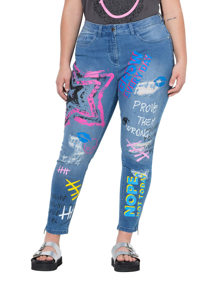 Jeans in light blue