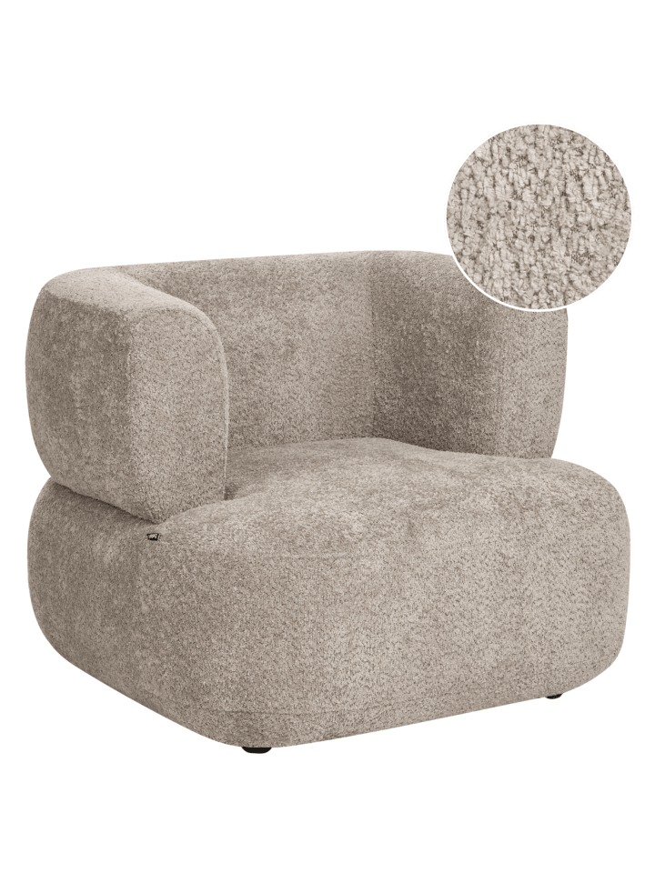 Sessel LOHJA in Beige - (W) 92 x (H) 73 x (L) 88 cm
