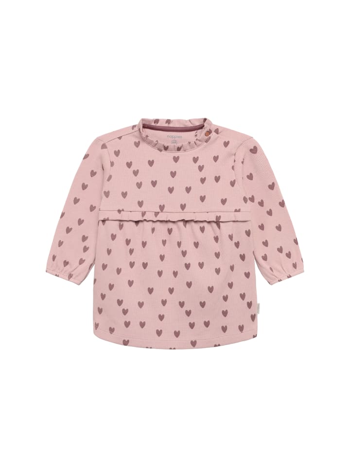 Kleid All Over Print in Adobe Rose