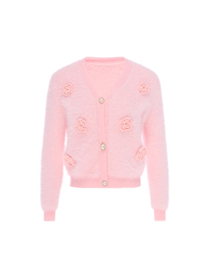 Women Cardigan in Rose