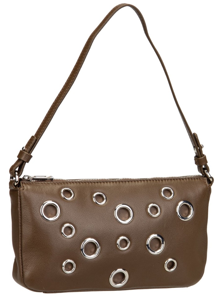 Handtasche Ryker Eylets Crossbody S Vintage Goat in Safari