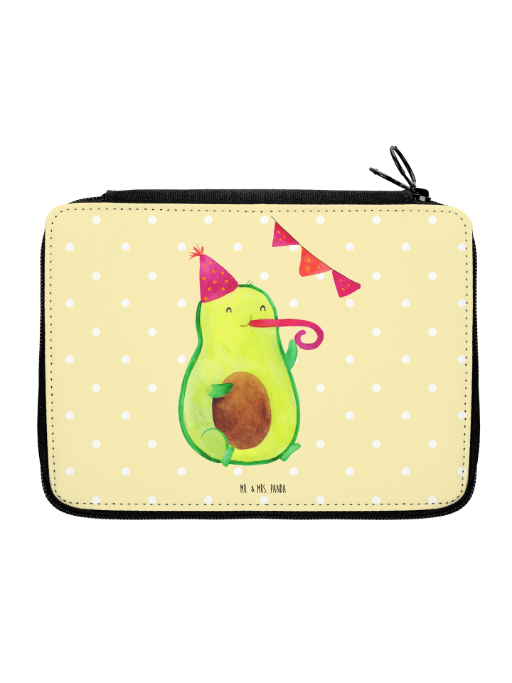 Federmappe Avocado Party ohne Spruch in Gelb Pastell