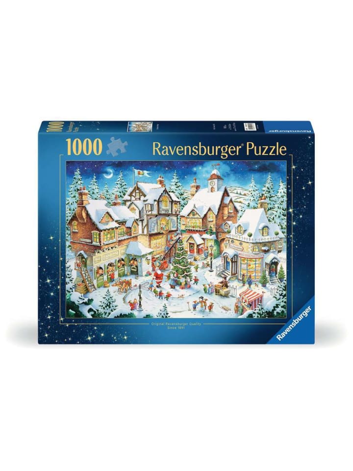 Ravensburger Puzzle 1.000 Teile Weihnachtsdorf in bunt