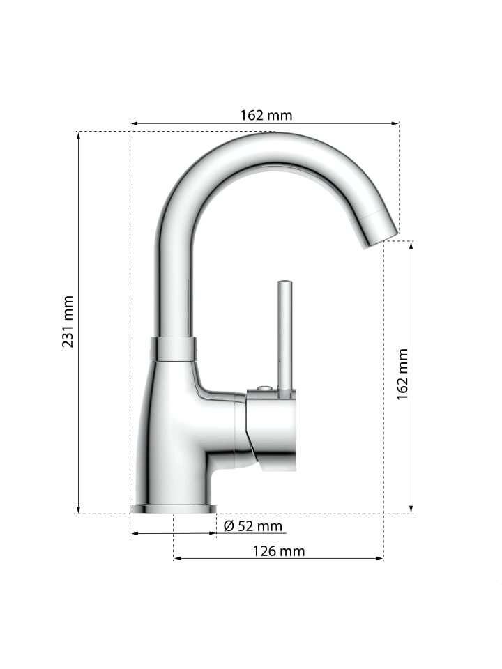 Niederdruck Chrom FUTURA since kaufen günstig limango in | eisl 1980 Energiesparende Waschbeckenarmatur