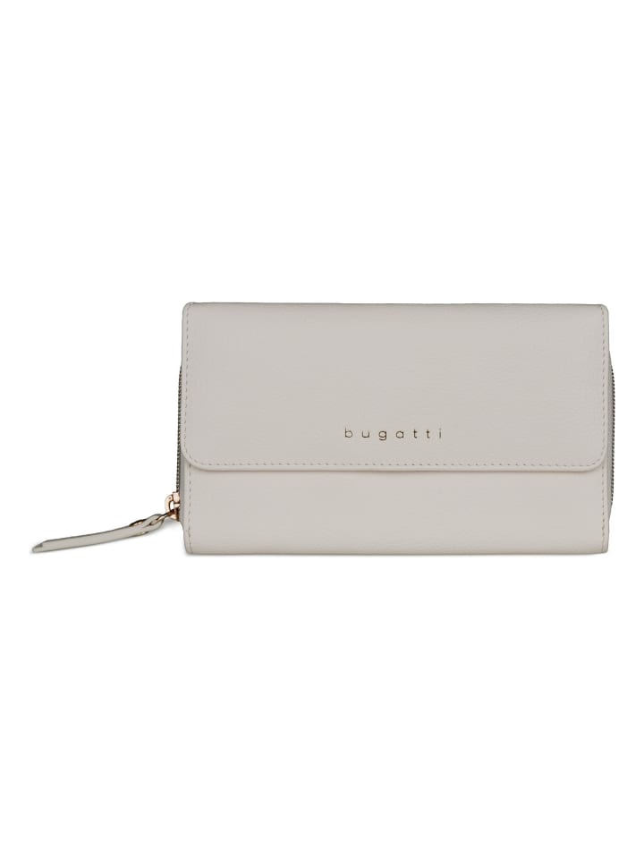 Emilia Geldbörse RFID Schutz Leder 11 cm creme