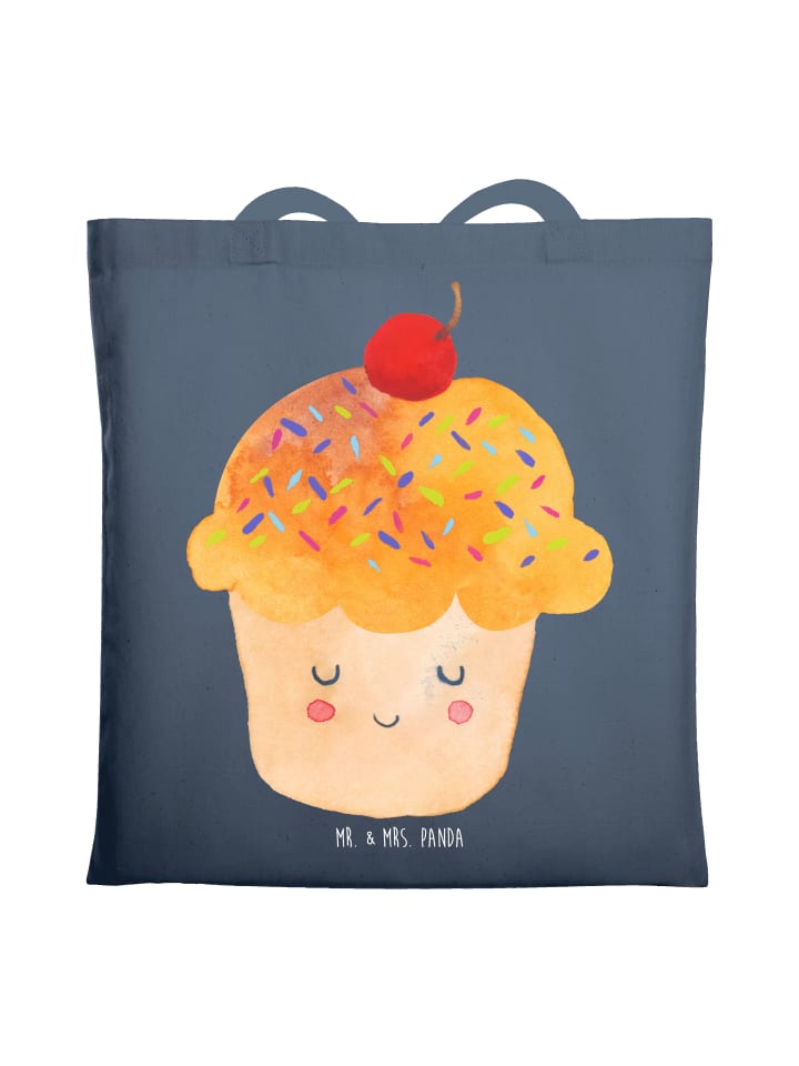 Tasche Cupcake ohne Spruch in Indigo Blue