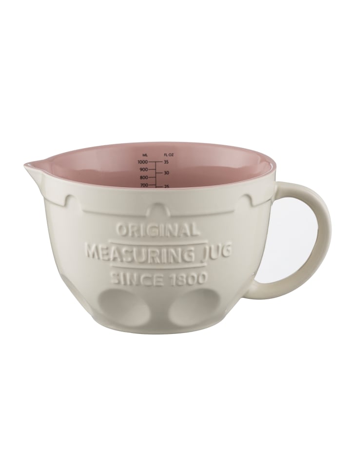 Messkrug aus Steingut, 1 Liter