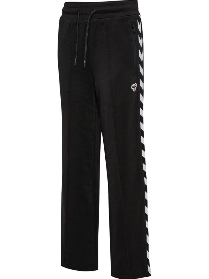 Kinder Sweat Pants "Hmljr Archive Wide Leg Poly Pants" in Schwarz