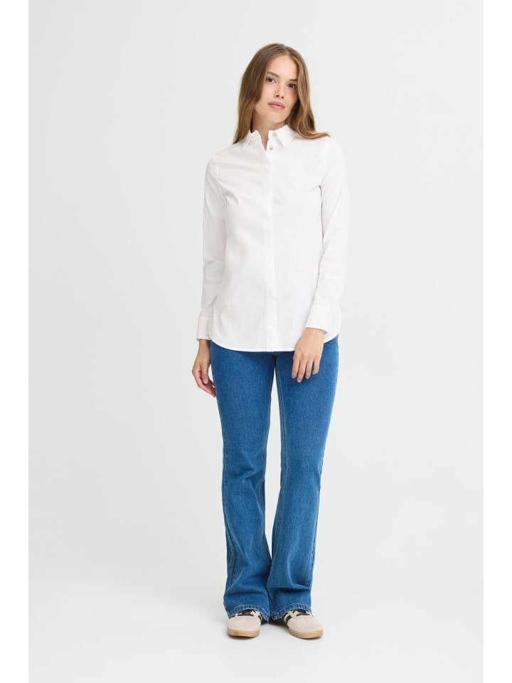 Langarm - Hemd PZELNA Regular fit in Bright White