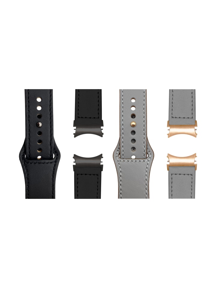 Smartwatch-Armband (2-tlg. Set) Pin in Schwarz / Grau