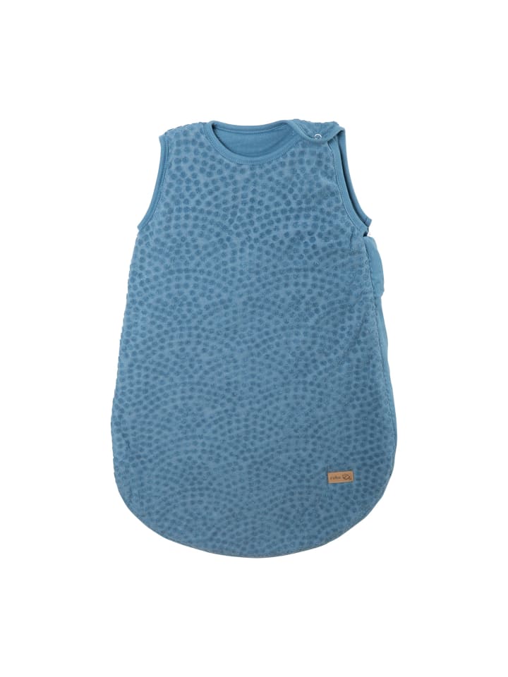 Babyschlafsack 'Seashells Indigo' - Ganzjährig aus Baumwolle - Blau