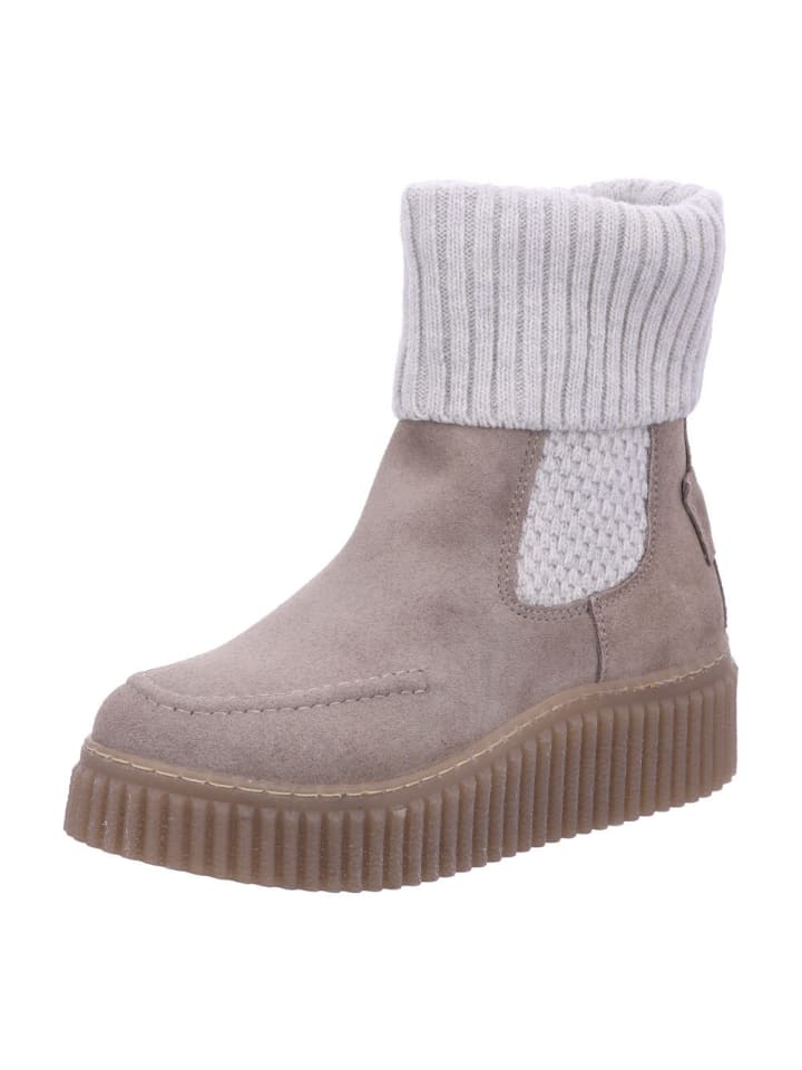 Damen Stiefel/Boots ungefüttert in Beige