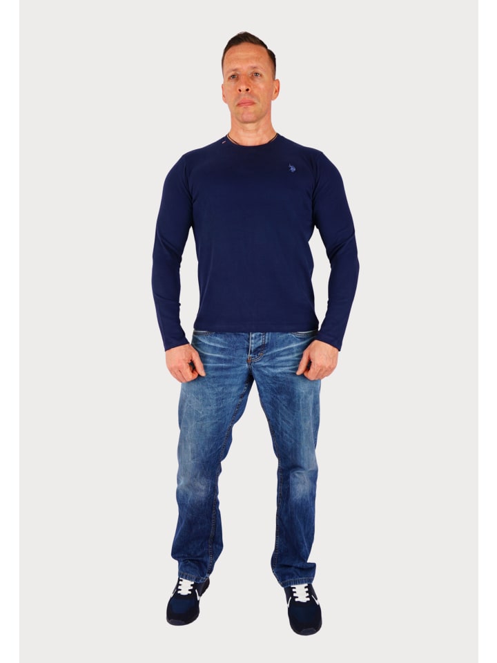 Longsleeve in dunkelblau