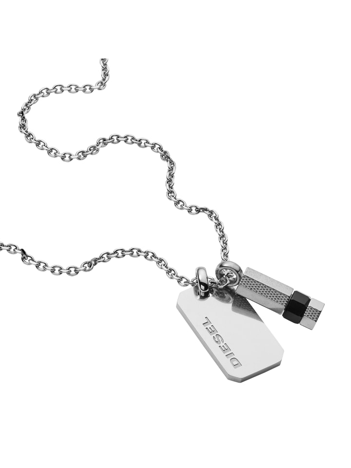 Halskette The Two Tags in silber