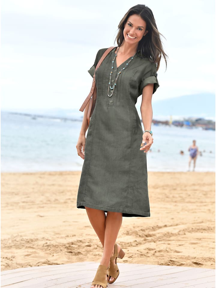 Kleid in hellkhaki